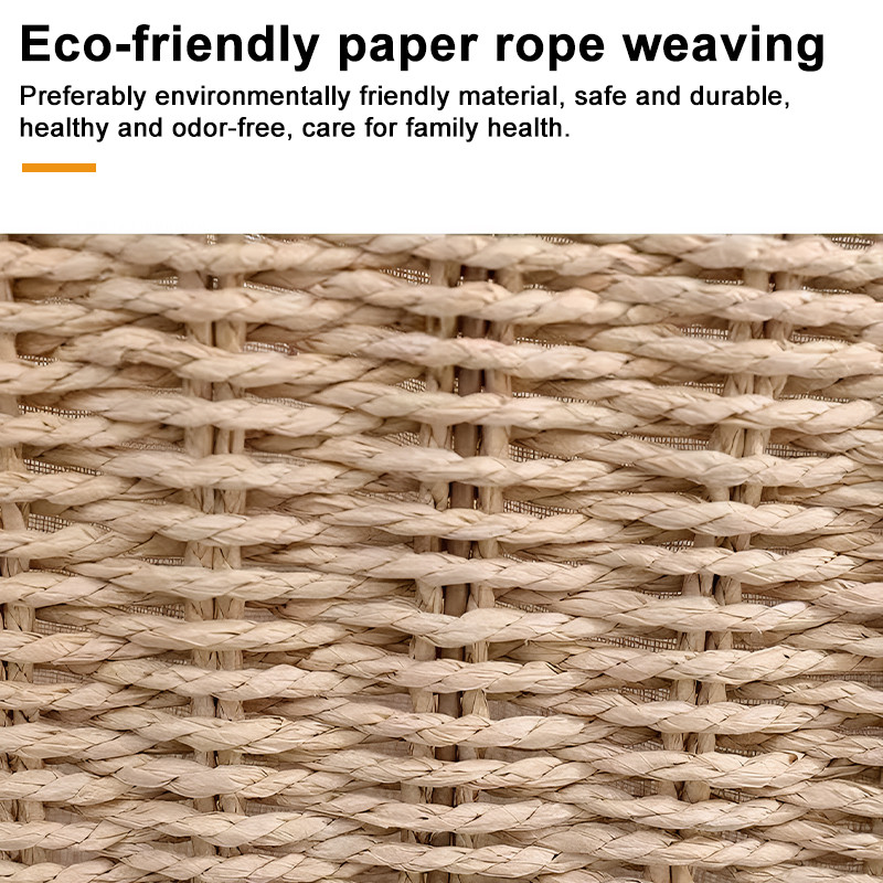 Straw Woven Foldable Paper Rope Woven Storage Toy Clothing Food Storage ...