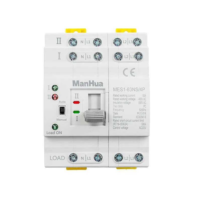 Switch Circuit Manhua MES NS P AC V A Poles Mini Household ATS Dual ...