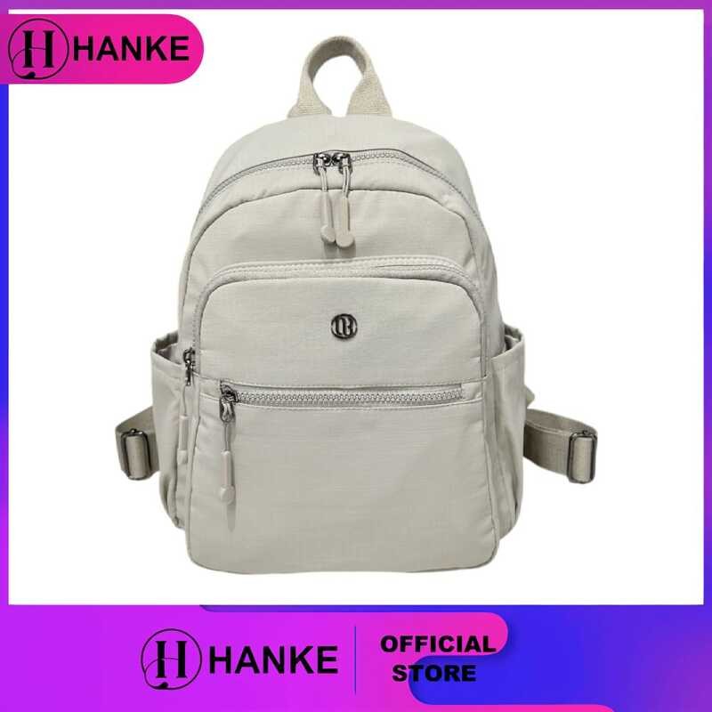 HANKE ⭐ Women's Cotton Nylon Backpack Multi-Functional School Bagpack ⭐ ...