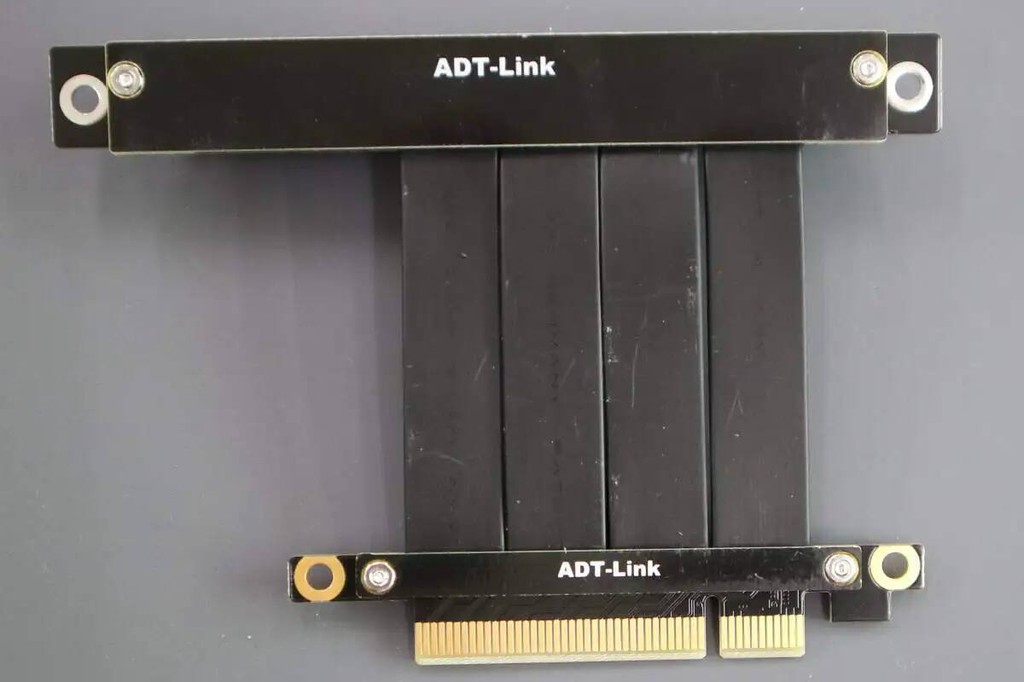ADT-Link PCIe 3.0 x8 x16 Riser Cable Male to Female Adapter port ...