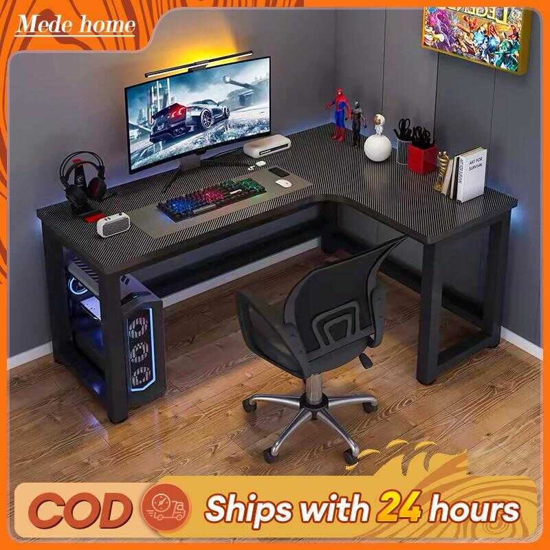 Mh-Komputer Corner Table Computer L-Shaped Work Study Writing Modern ...