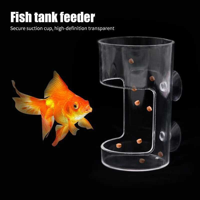 1 Feeders Aquarium Feeding Ring Floating Food Tray Feeder Na May ... - Lightweight Aqua Food Feeder