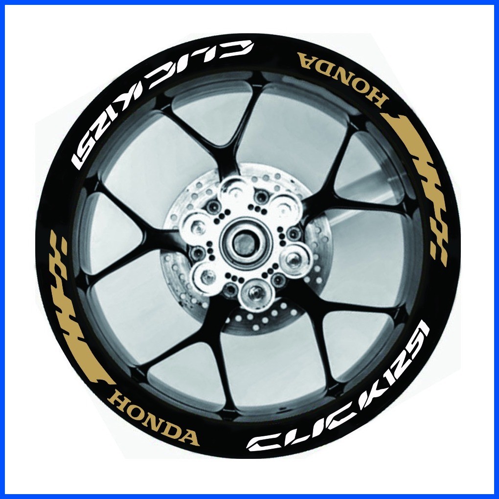 Honda Click 125i motorcycle rim stickers | Shopee Philippines