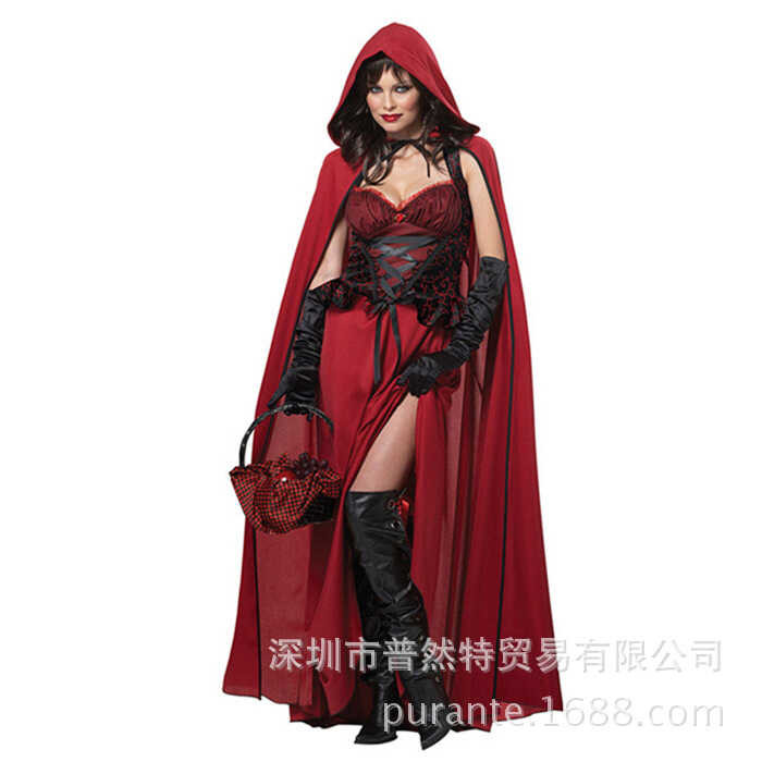 Princess Cosplay Costume Little Red Riding Hood Castle Queen Costume ...