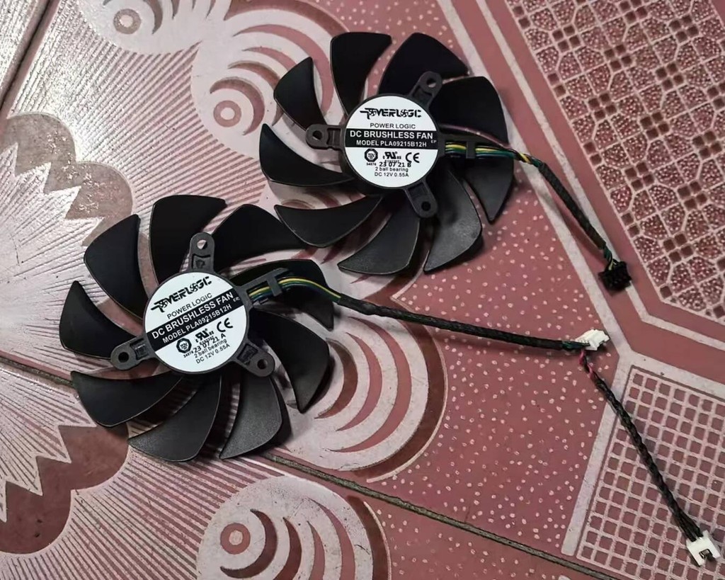Cooler,Graphics GPU Cards Fan,2Pcs/Set,PLA09215B12H,Video Card Cooling ...