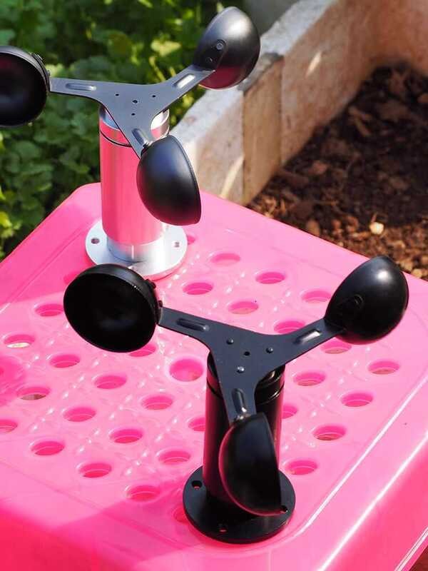 Weather Instrument Three-Cup Cup Tower Crane Anemometer Red Speed ...