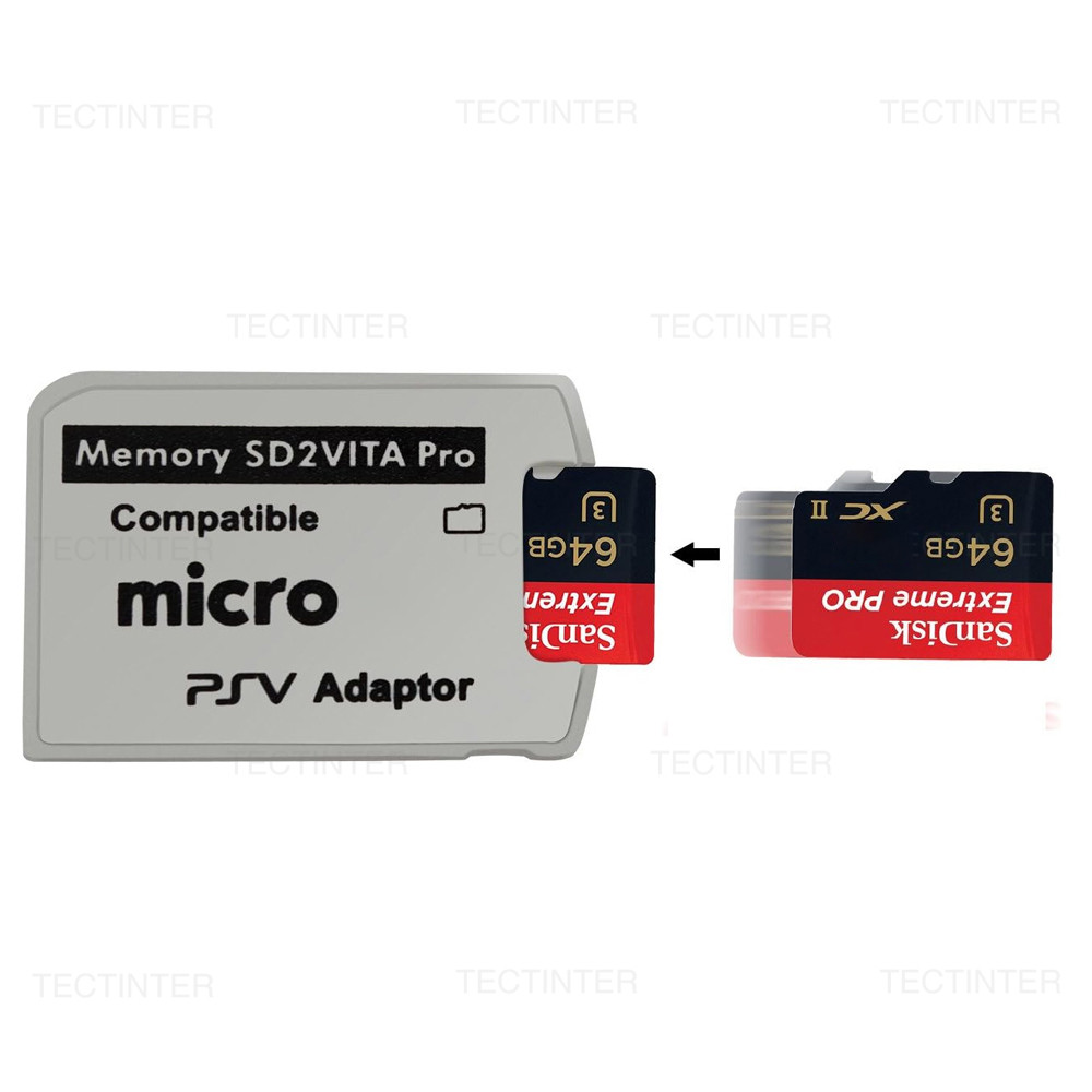For PS Vita SD2VITA Version 6.0 Memory Card Single Slot Adapter for PS ...