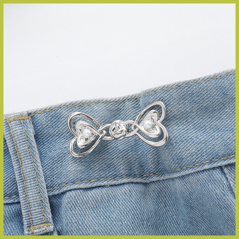 ∨ ∥ Waist Size Change Button Fashionable Adjustable Waist Button Metal ...