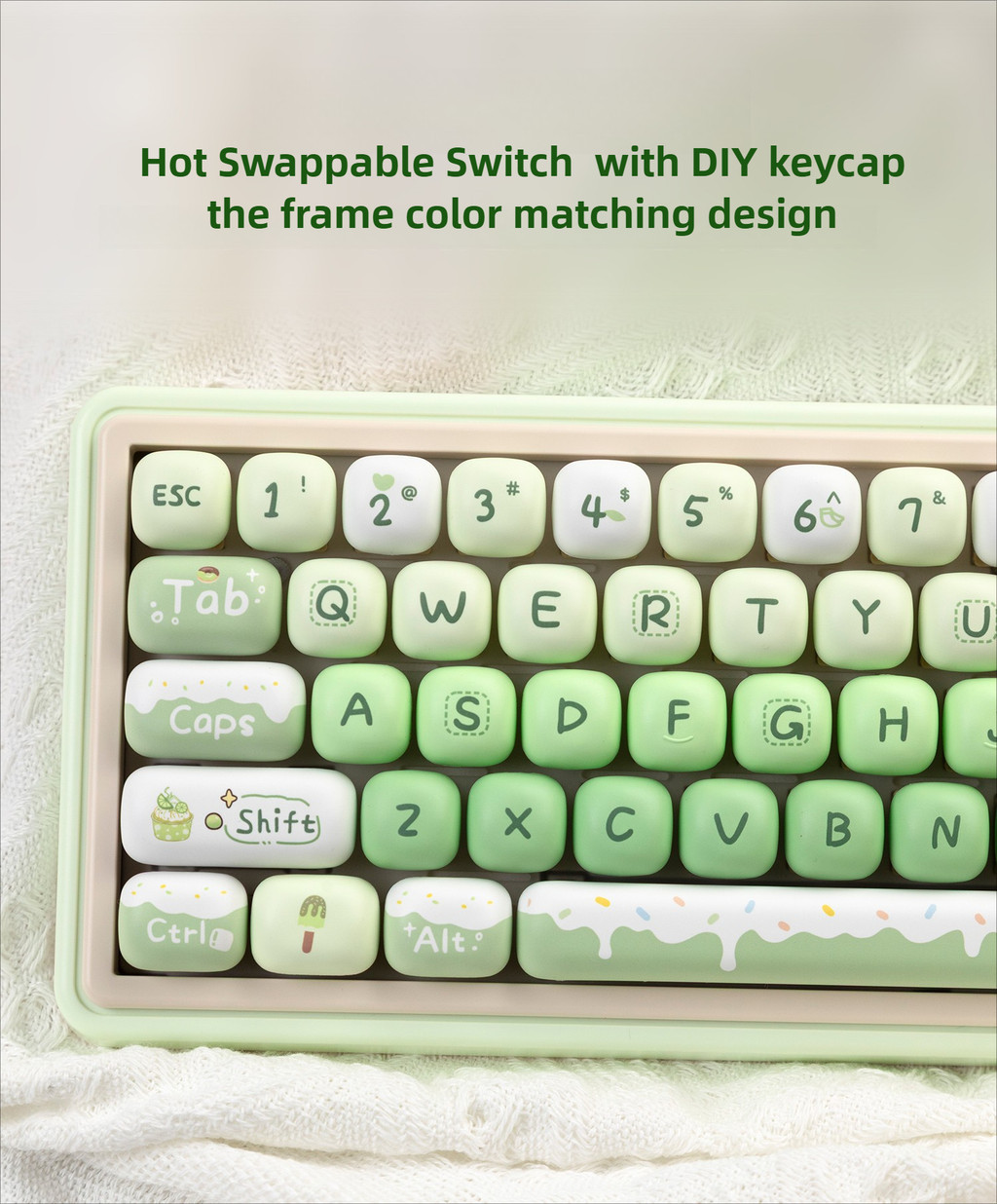 Mathew Tech QMK65 3 Mode Wireless Mechanical Keyboard BT/2.4G/Wired VIA ...