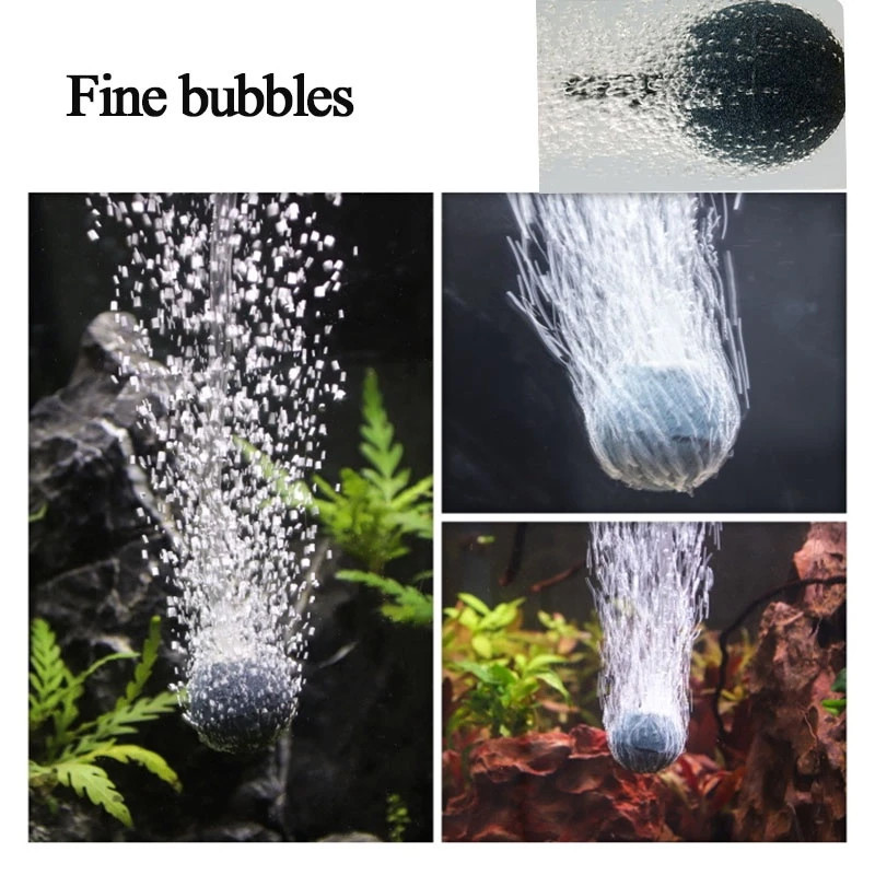 5Pcs Aquarium Bubble Stone Cylindrical Airstone Oxygen Bubble ...