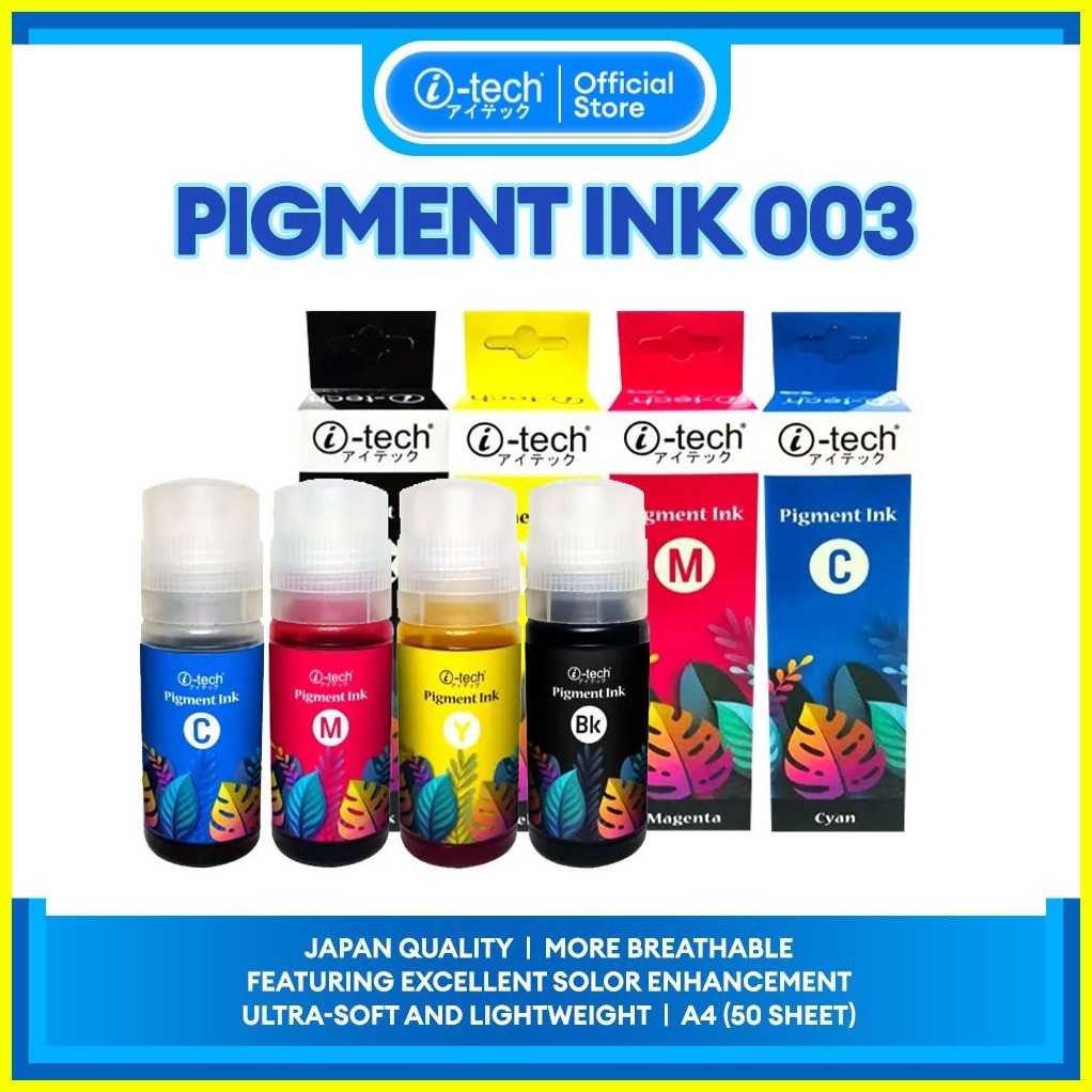 i-tech 003 Epson Pigment Ink Refill Ink for Printers with High-Quality ...