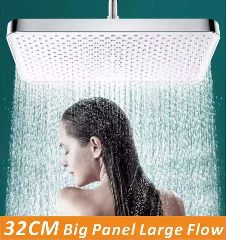 30Cm New Big Panel Large Flow Rainfall Shower Head High Pressure Top ...