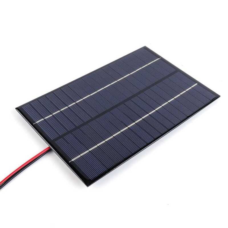 8W 18V Solar Cell Waterproof Mini Small Solar Panel Module with Clip ...