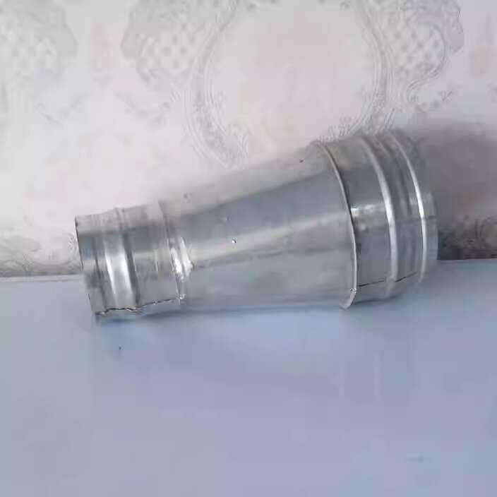 Iron Galvanized White Sheet Reducer Spiral Duct Fittings Smoke Pipe ...