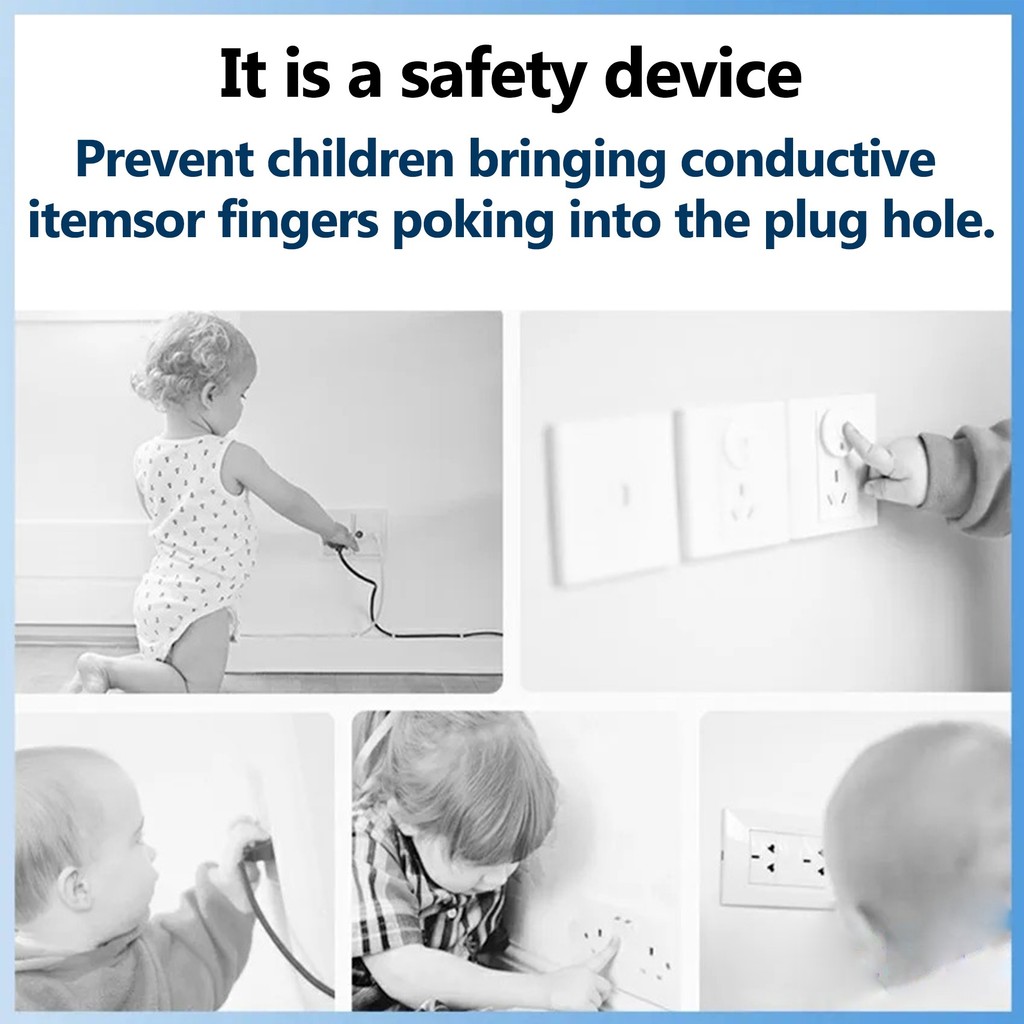 10Pcs Child Safety Protection Socket Plug Protector Baby Electric Shock ...