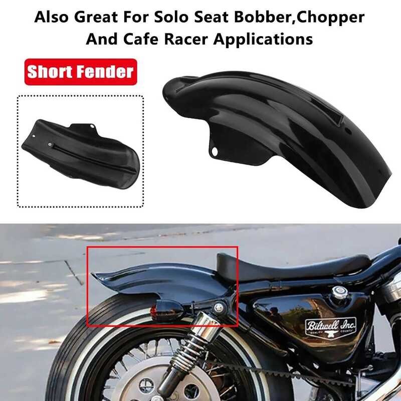 Universal 2 Mudguard Motorcycle Short Rear Fender For Sportster Xl883 ...