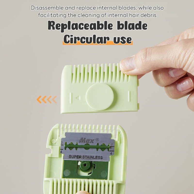 2IN1 Portable MIni Hair Trimmer With Hair Comb Cute Pocket Removable ...