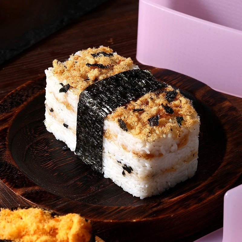 Rice Mould Musubi Molder Maker Rectangular Layer Mold Box Scoop Onigiri ...