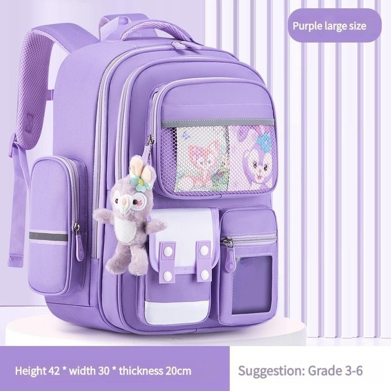 School Backpack Spine Protection Load Reduction Waterproof Student Bag ...