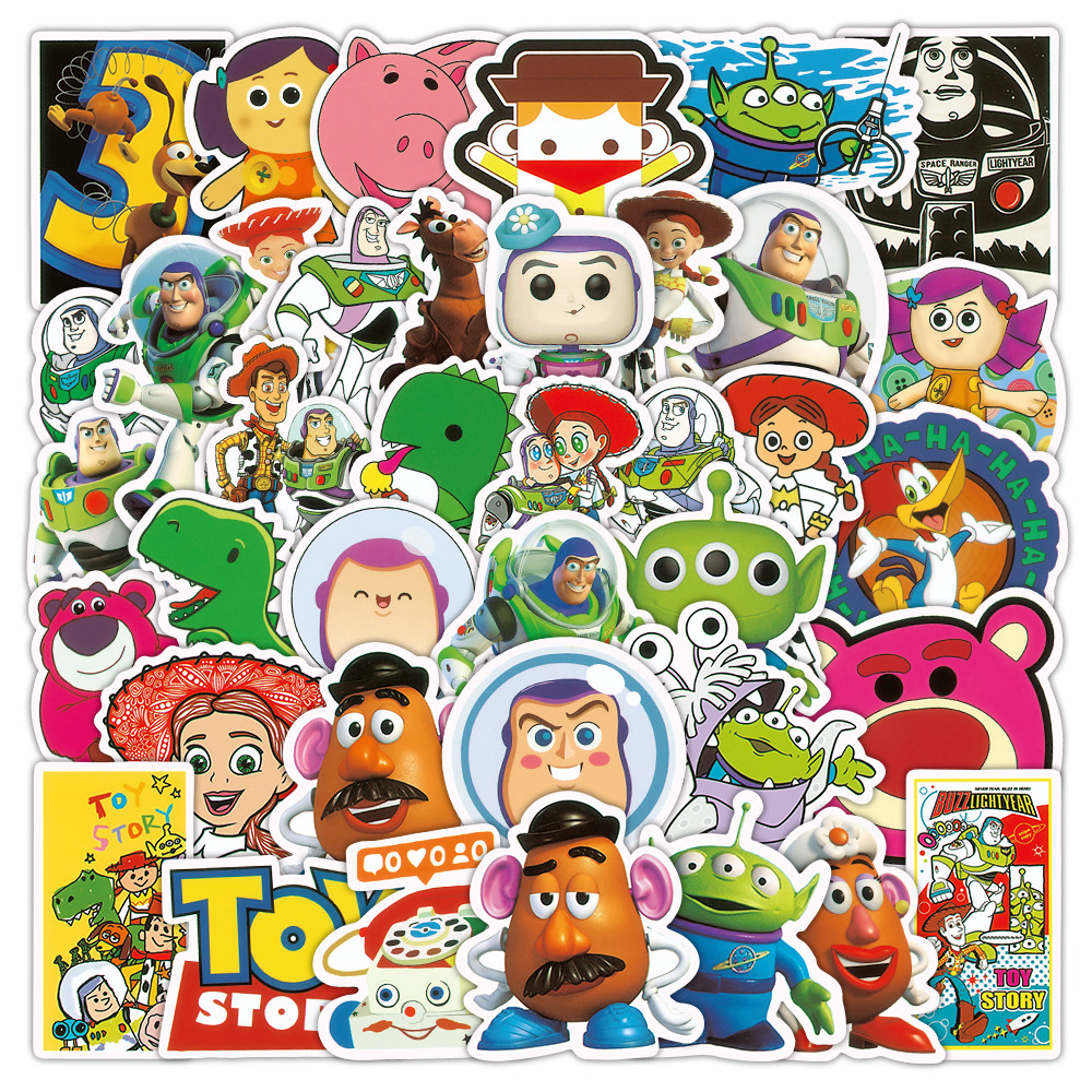 Waterproof Sticker Reusable Sticker 50Pcs Toy Story Sticker Pack - Cute ...