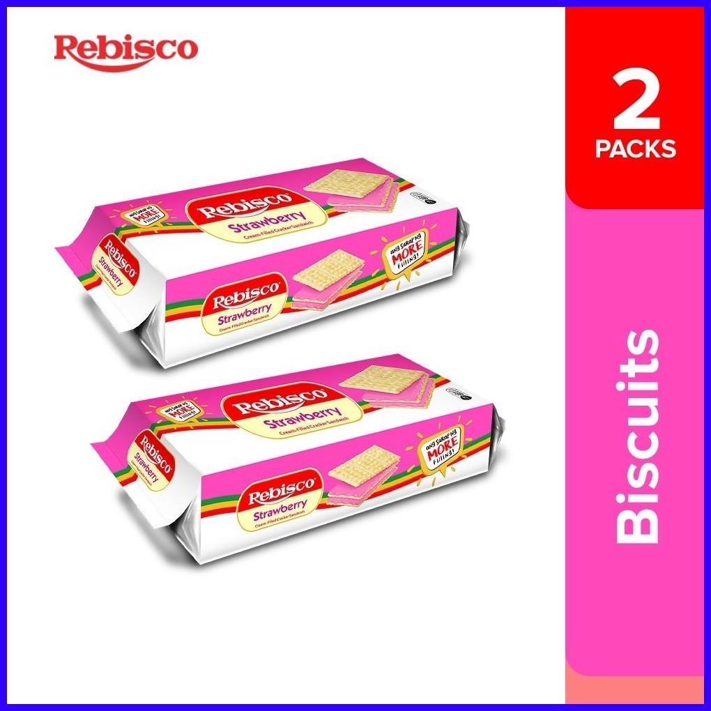 Rebisco Strawberry Sandwich 32g x 10pcs (Set of 2) | Shop…
