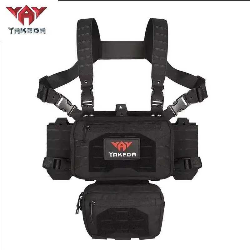 YAKEDA Chest Rig 1000D Laser-Cut Multifunctional Adjustable Tactical ...