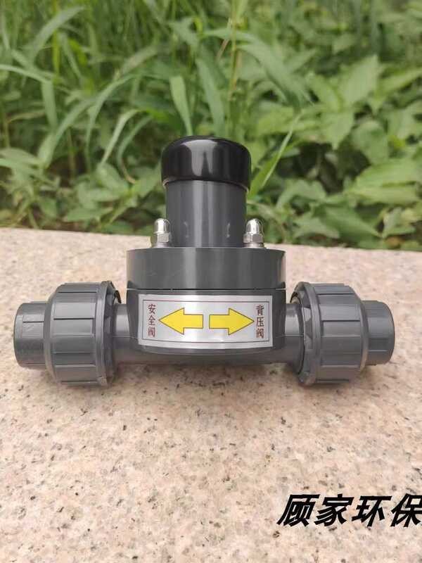 UPVC/PVC Plastic Spring Type DN15/20/25/32/40 Safety Valve/Back ...