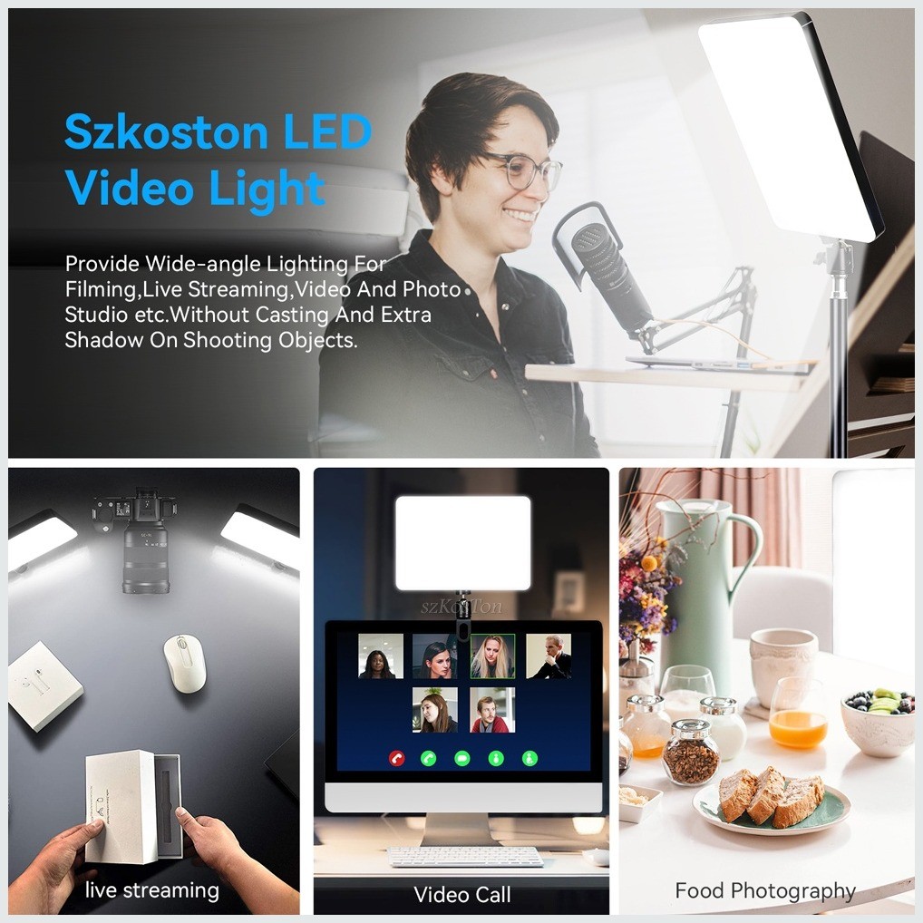 COD】10 inch LED Video Panel Light Make up Light with Tripod Stand ...