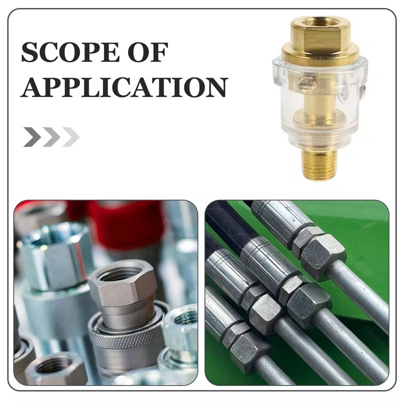 GSE 1/4 Inch Mini Oiler Automatic Lubricator for Pneumatic Tools Air ...