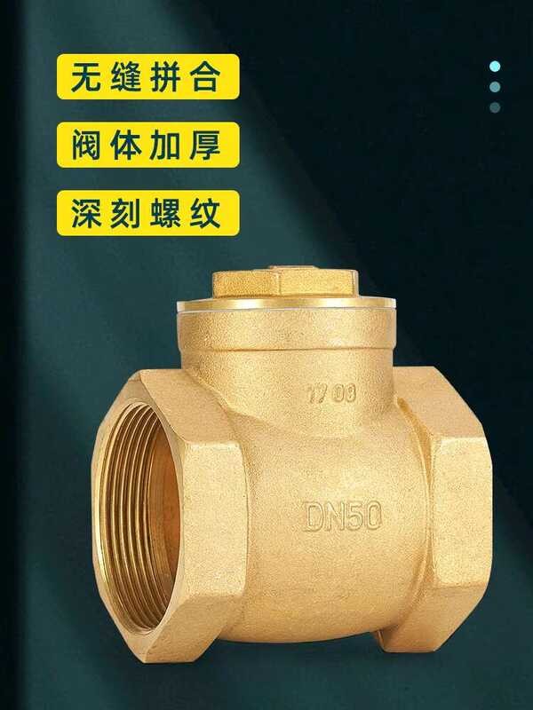 Brass Horizontal Inlet Pipe One-Way Water Meter Check Valve 1/2