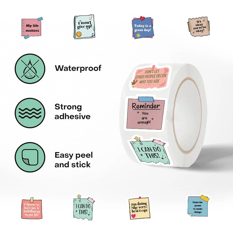 500pcs Motivational Sticker Aesthetic Label Sticker for Kids Reward ...