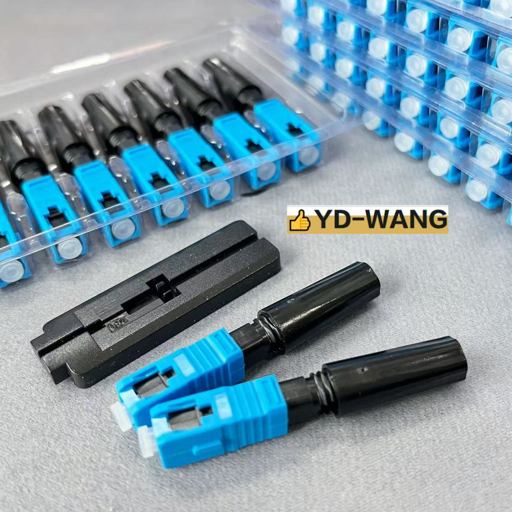 10Pcs/Bag Embedded SC UPC Fiber Optic Fast Connector FTTH SM Fiber ...