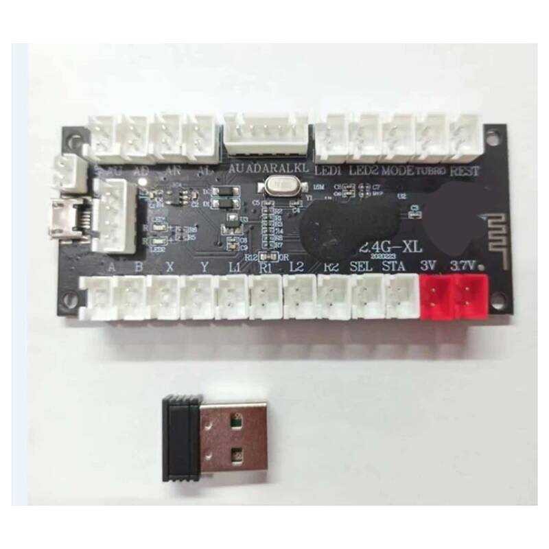 Wireless ⭐Aa 2.4G ⭐ Zero Delay Joystick Encoder Arcade Game Controller ...