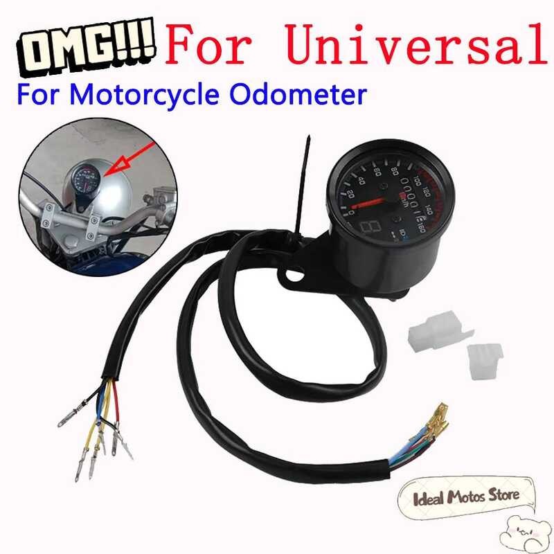 7 Universal 3 12V Retro Motorcycle Speedometer Odometer Waterproof ...