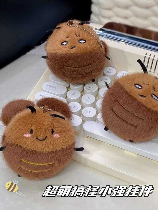 Creative Funny Cockroach Plush Keychain Cartoon Cute Doll Couple Bag ...