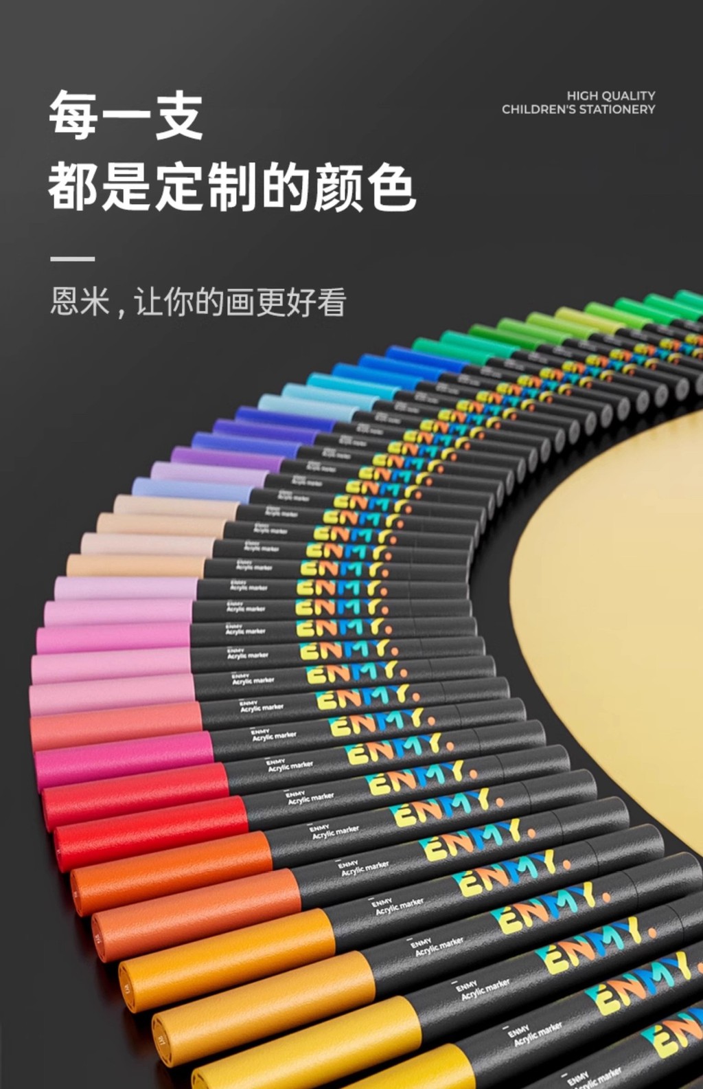 ♥♥Best Selling♥♥Small Black Box Straight Liquid Acrylic Marker Pen Soft ...