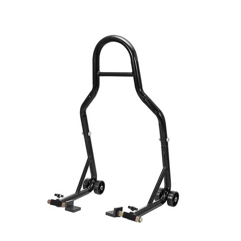 Full Motorcycle Black/Red Set Rear Wheel port Stand Wheel Stand Auto ...