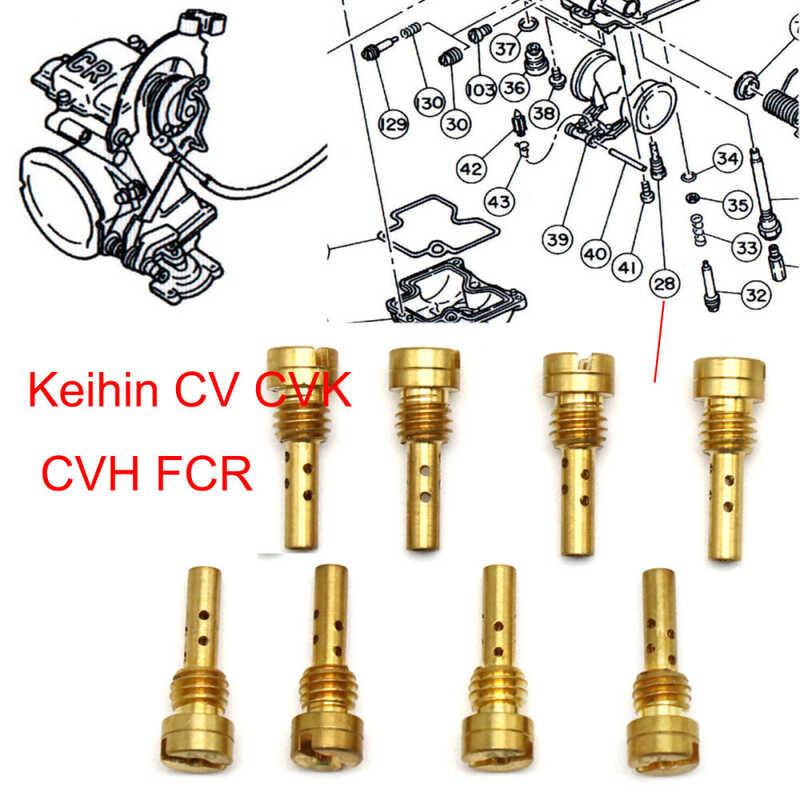ZSDTRP Motorcycle Carburetor Slow Pilot Jet Injector Nozzle Velocity ...