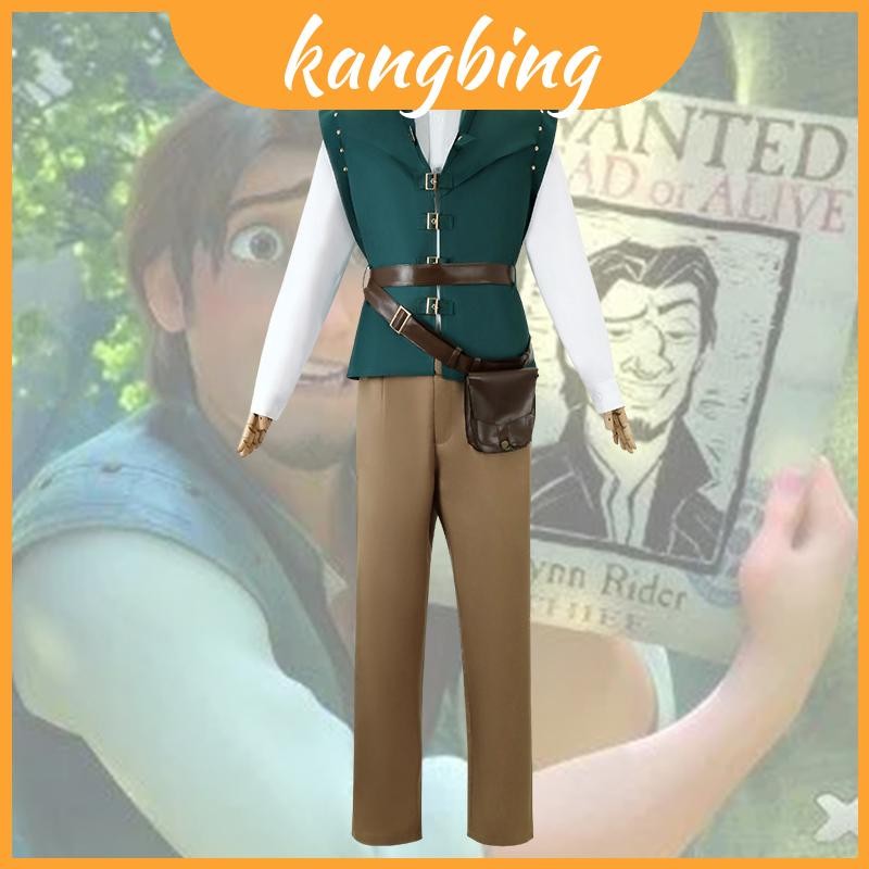 And Anime Game Inspired Flynn Rider Cosplay Costume With Long Hair And ...