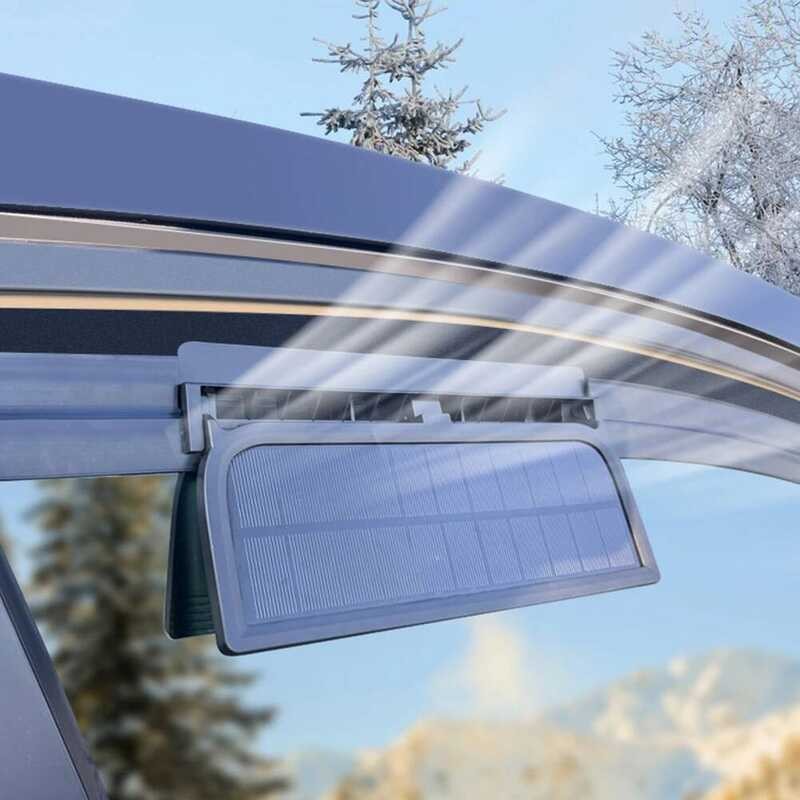 Solar 3 9 Powered Car Radiator Coog Fan With 3 Air Outlets Window Vent ...