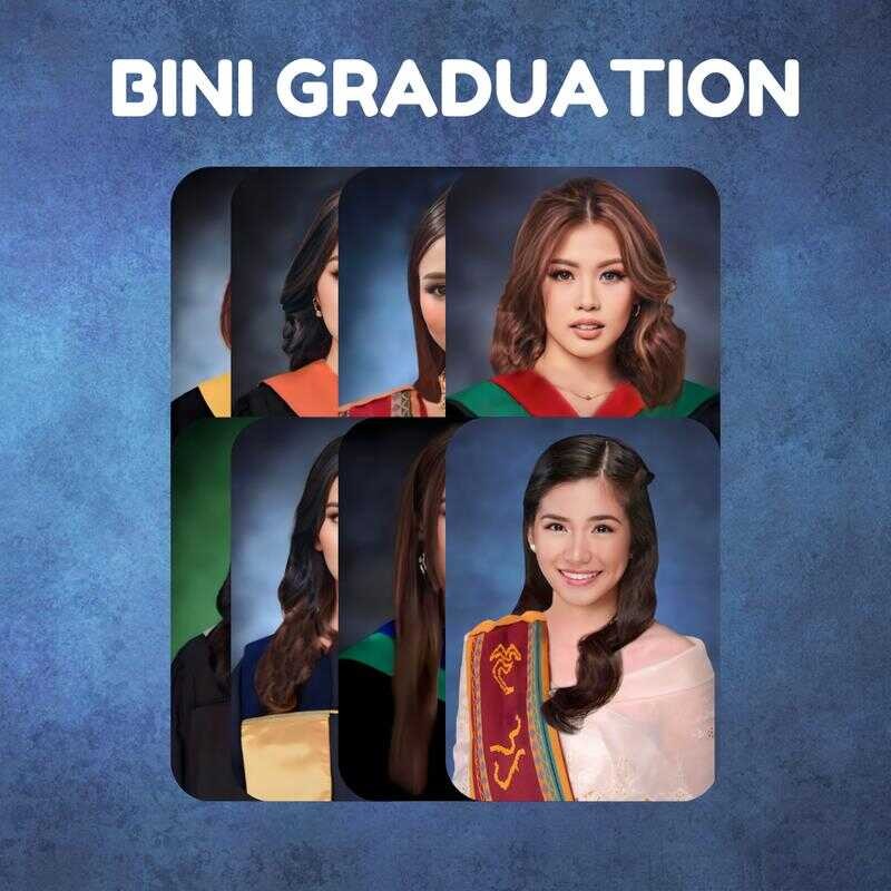BINI GRADUATION PICTURE PHOTOCARDS FANMADE 0F8 | Shopee Philippines
