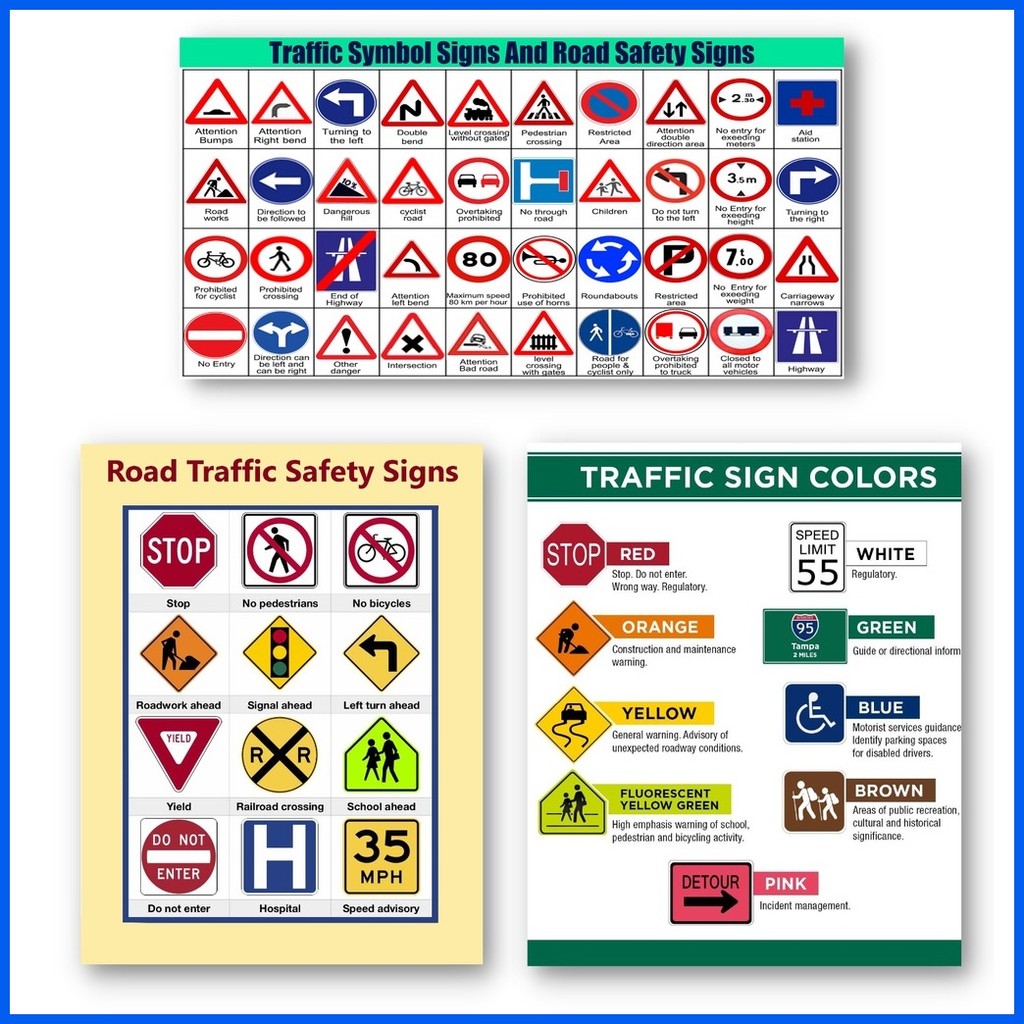 Laminated Road Symbol Signs and Traffic Symbols, Road Signs, Traffic ...