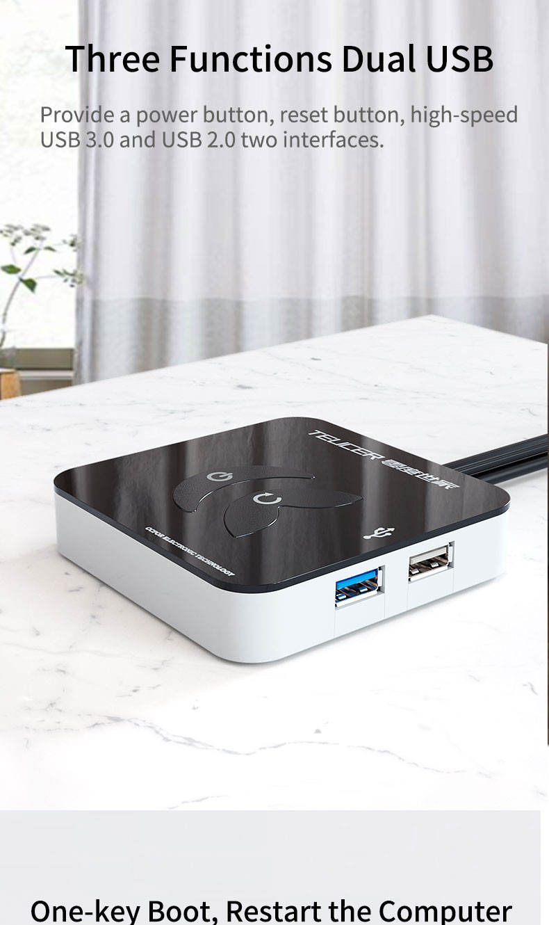 Teucer KG-03 Portable Desktop Computer PC Case Power Supply Switch With ...