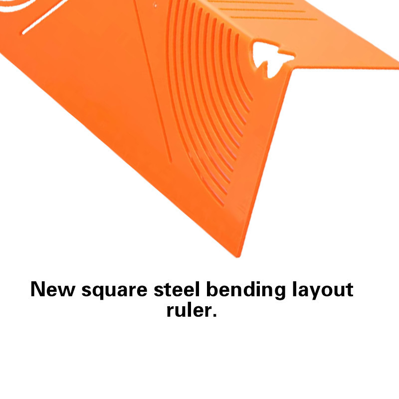 Multifunctional Metal Square Tube Ruler Rounded Corners Ruler Drawing ...