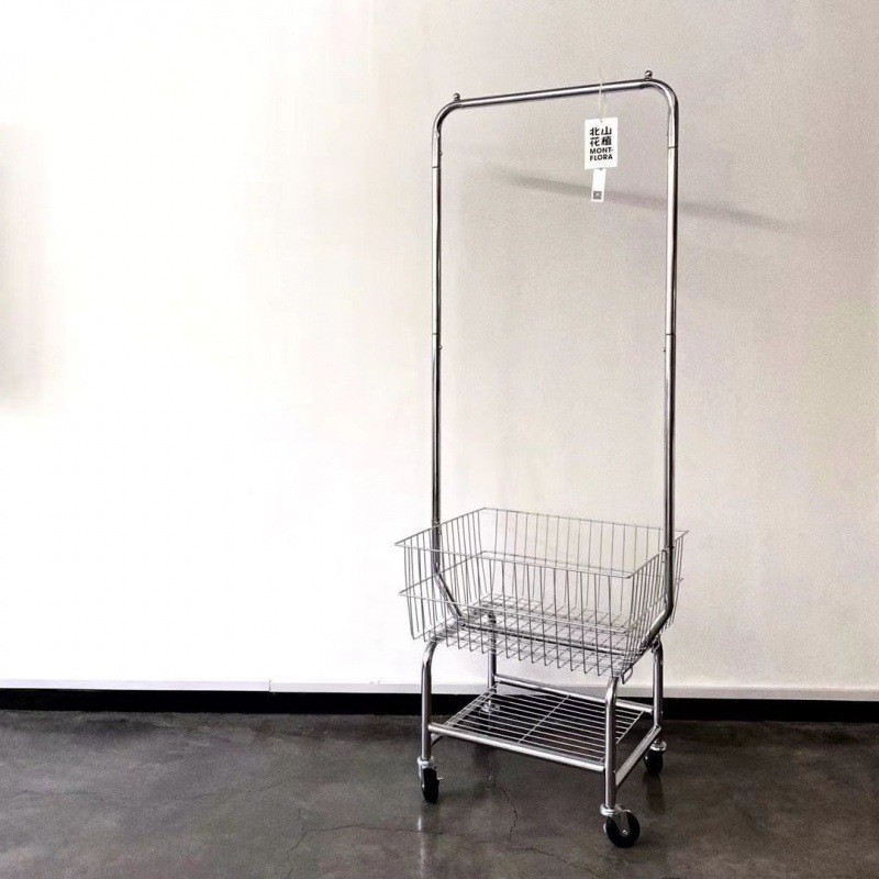 Clothing Store Display Rack Movable Wheeled Floor-standing Hood Rack ...