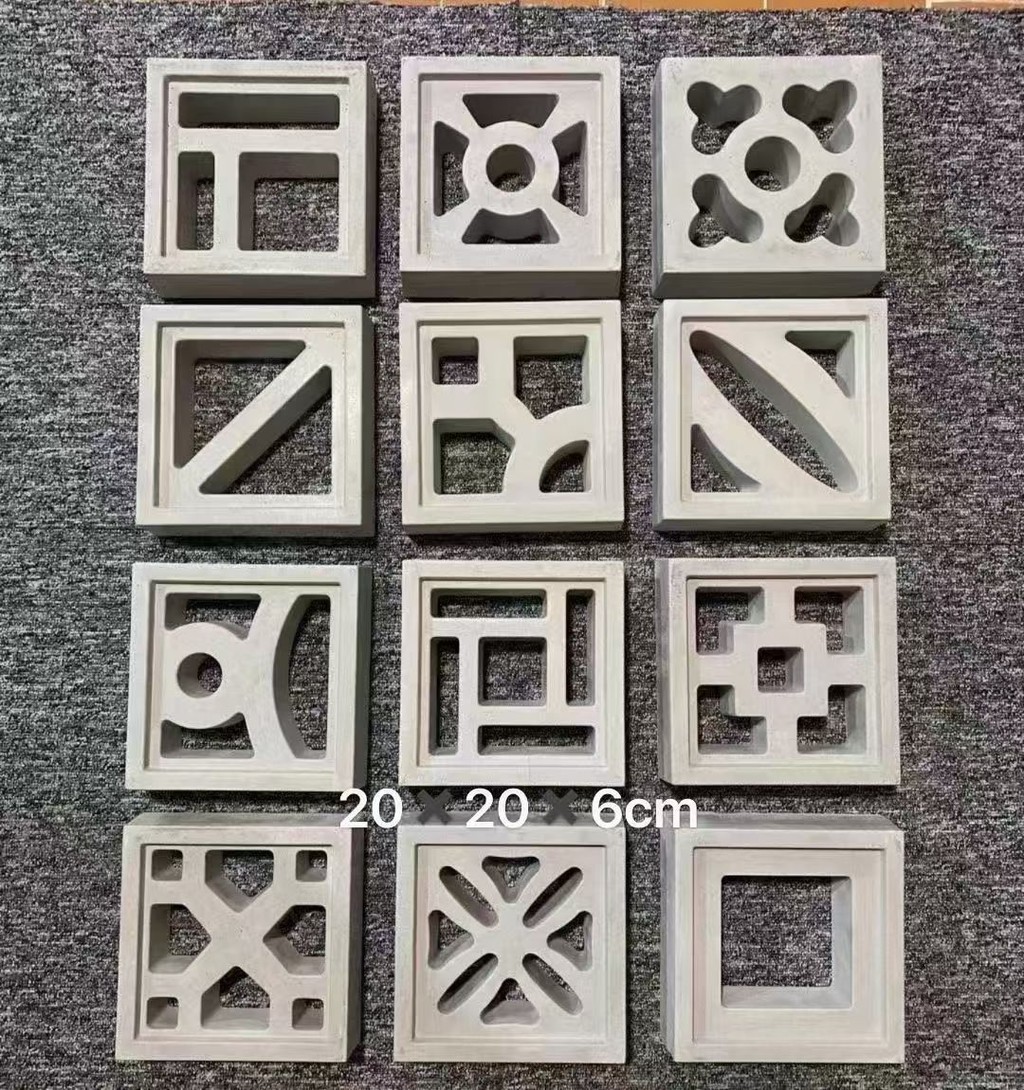 Cement Mold Window Mold Decorative Hollow Bricks Flower Window Square ...