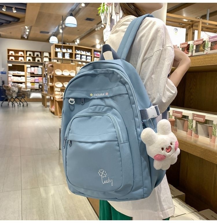 Backpack, double layered backpack for girls and high school students ...