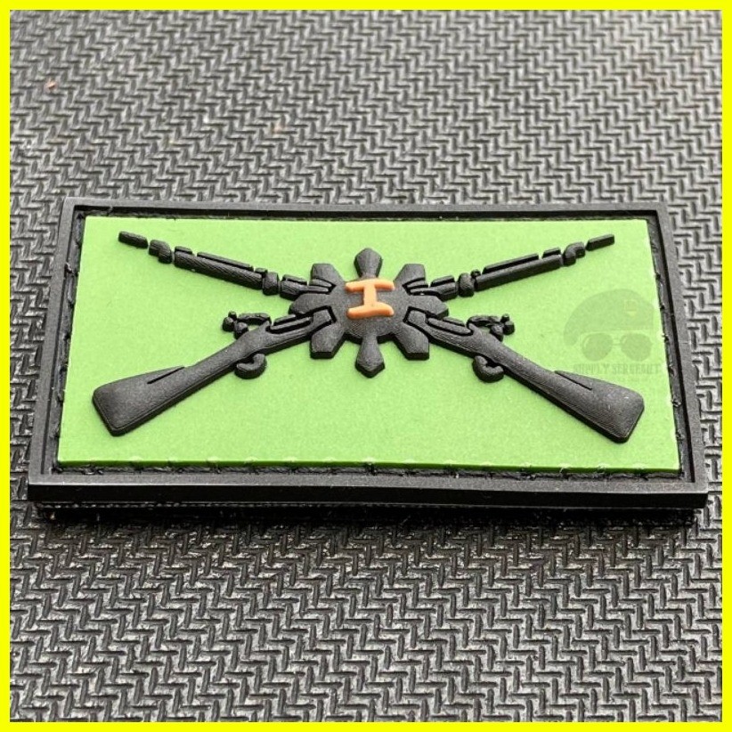 INF PATCH OFFICER CROSS RIFLE RUBBERIZED PVC | Shopee Philippines