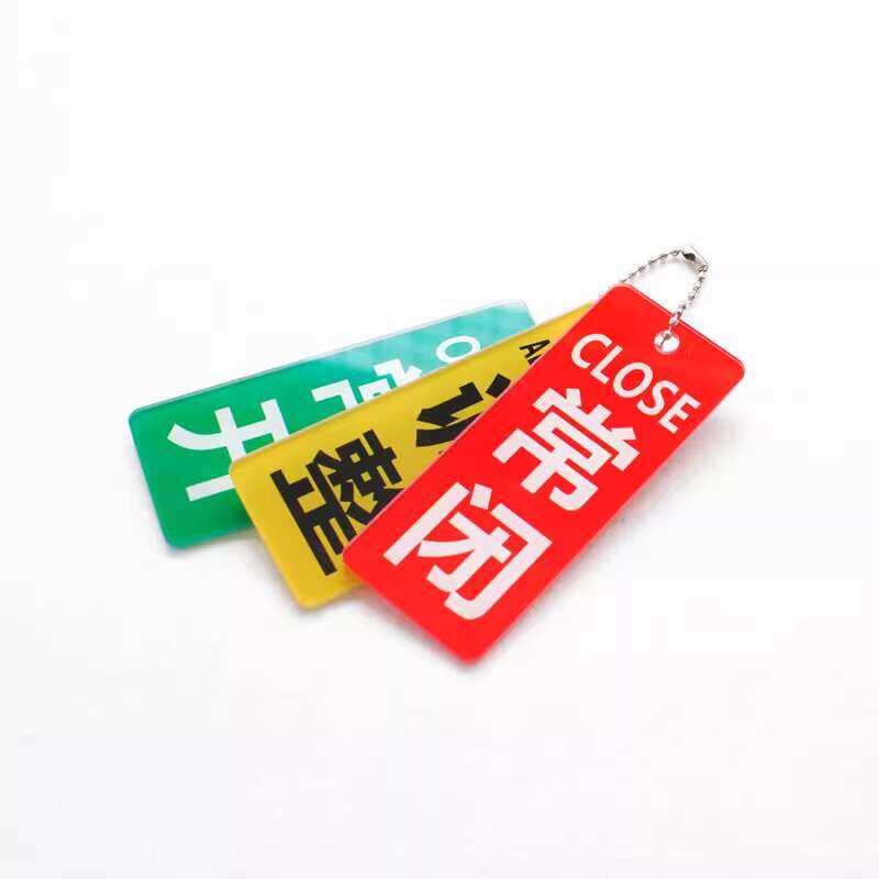 Open Normally Closed Adjustment Status Indicator Sign Acrylic Pipe ...