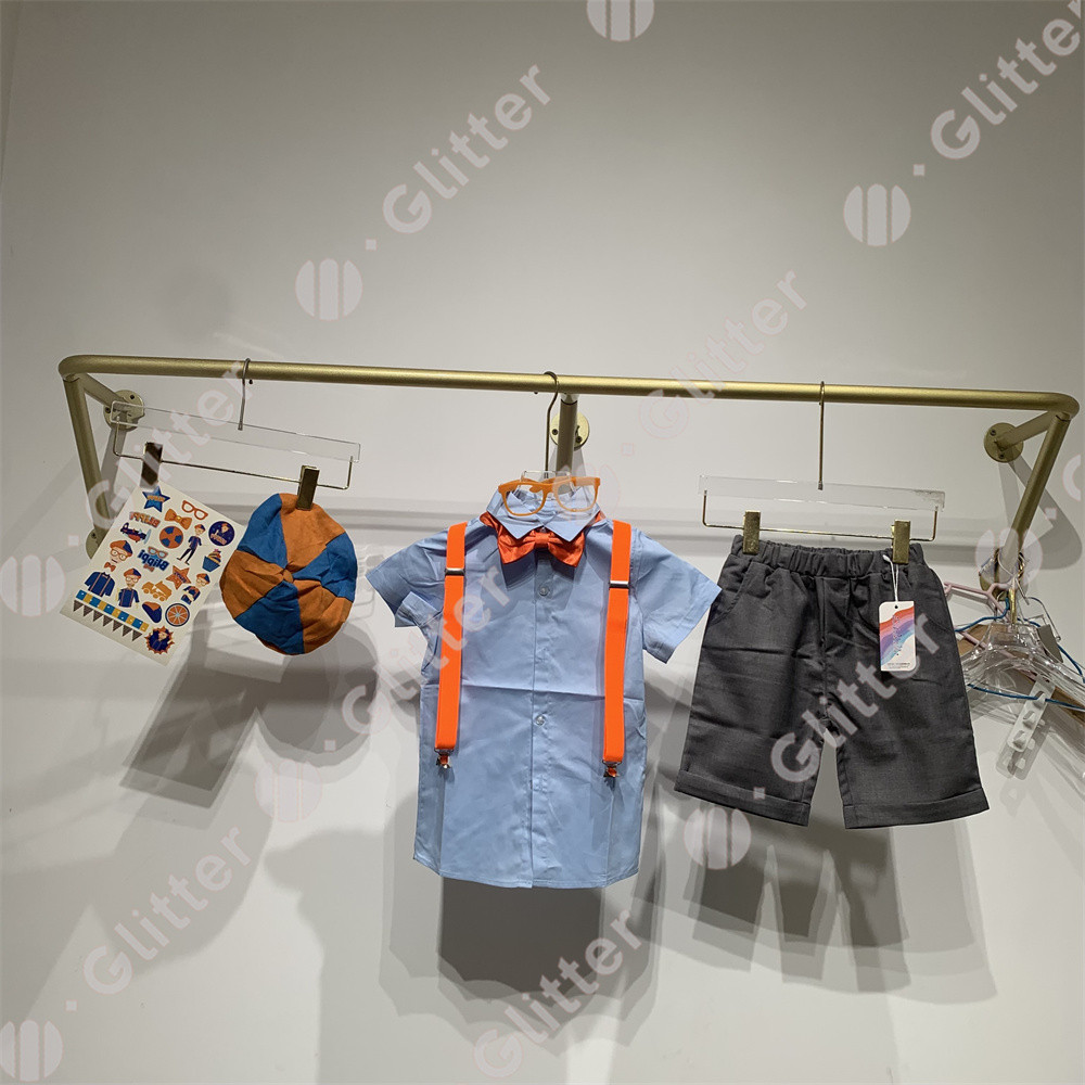 English Teacher Blippi Costume for Kids Boy Shirt Suspenders Shorts ...
